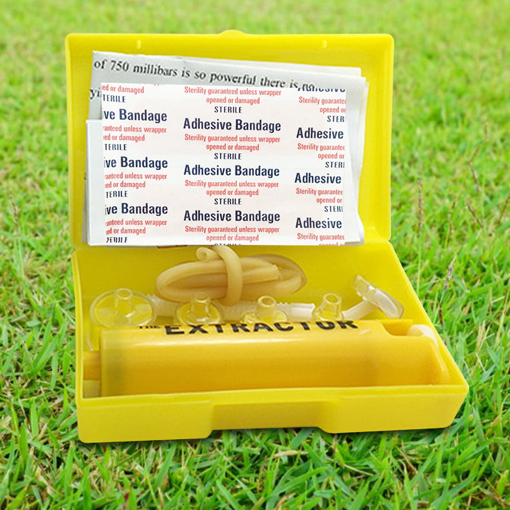 Field Dressing Kit - Venoms Poisons Extractor Vacuum Pump Outdoor