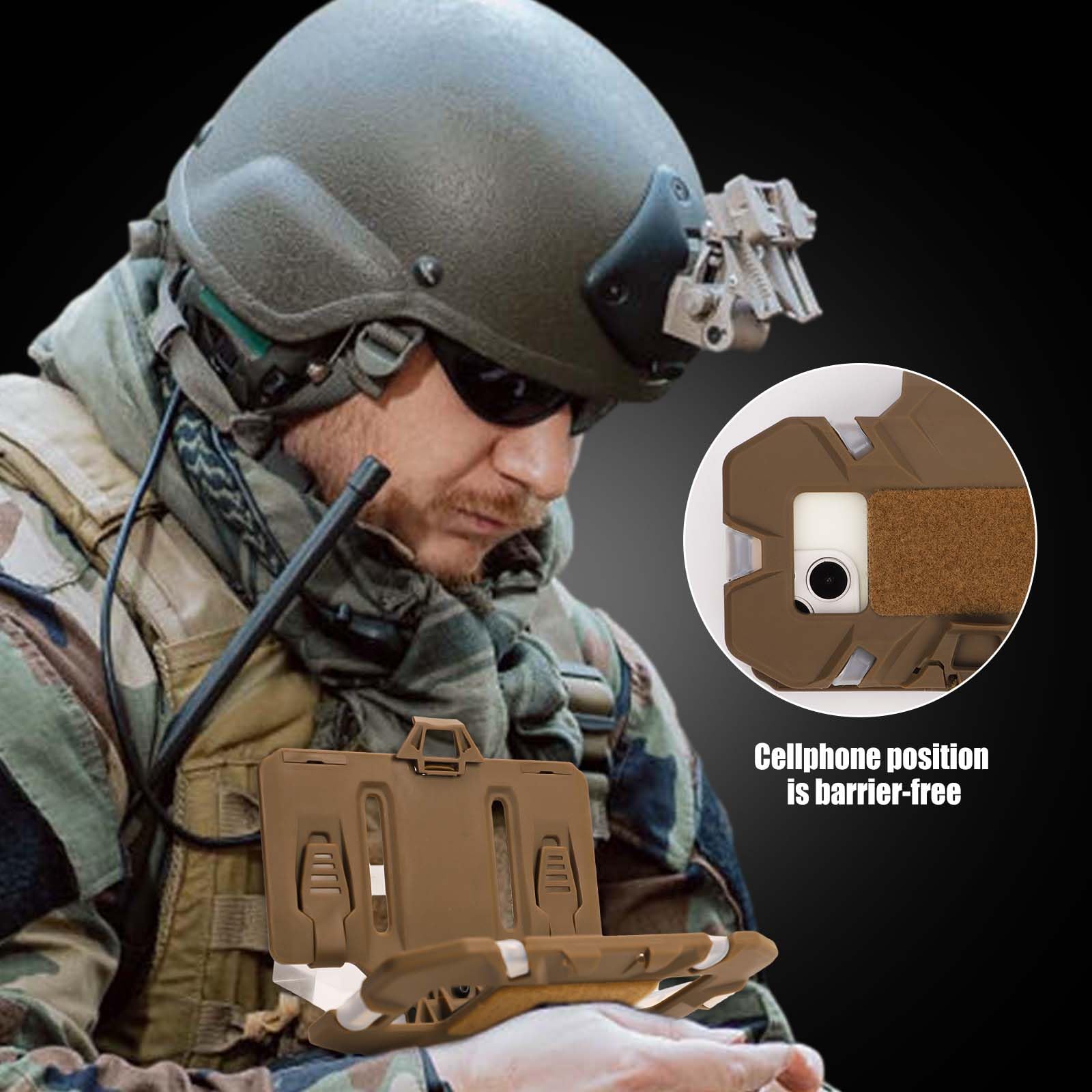 Outdoor Hunting Maps - Tactical Phone Holder MOLLE Folding Navigation