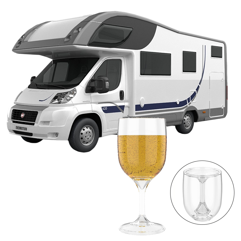 G&T Hunting & Outdoor Gun Shop Skegness - Folding Wine Glass Transparent Food Grade