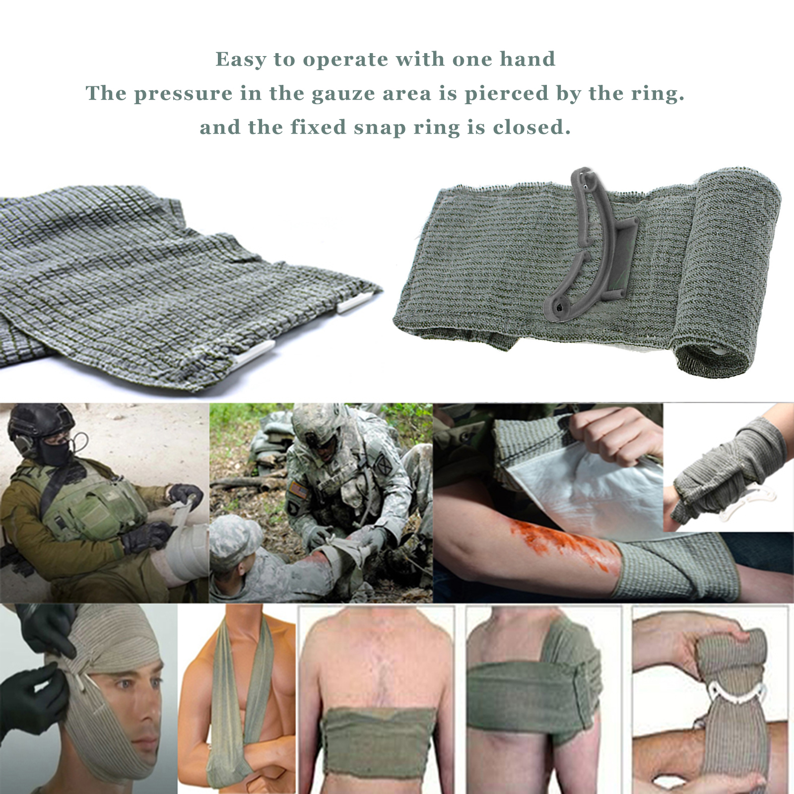 1-10PCS 4/6 Inches Israeli Ban – обзор и цена Field Dressing Kit