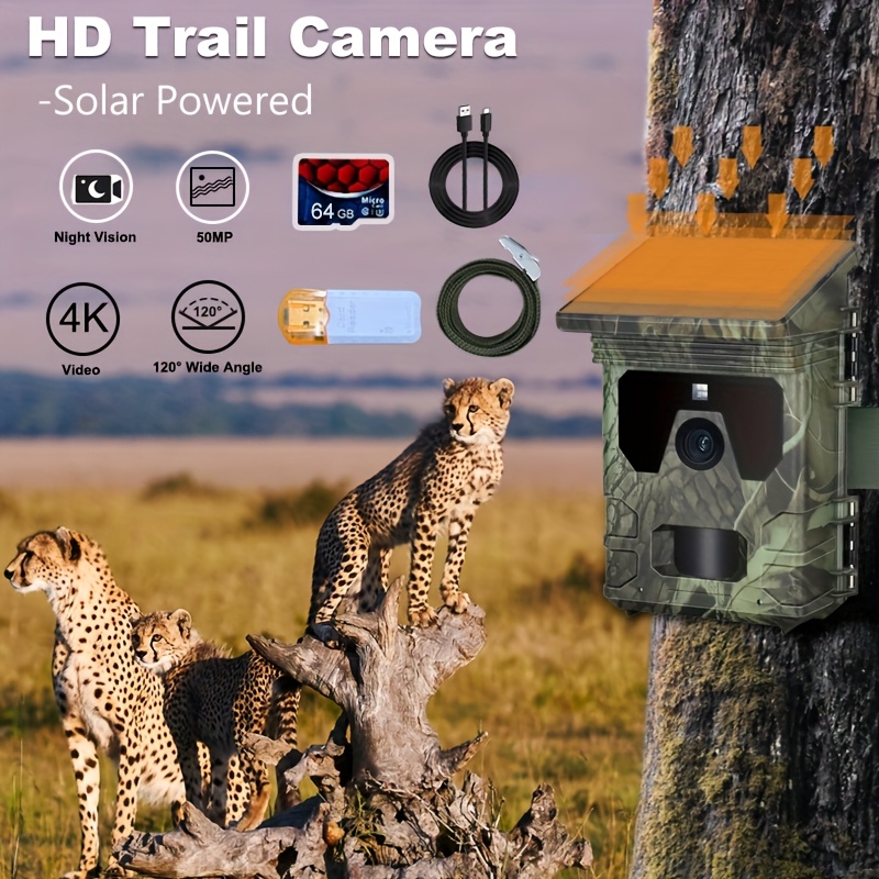 4K 50MP Solar-Powered Wildlife – обзор и цена Outdoor Hunting Videos