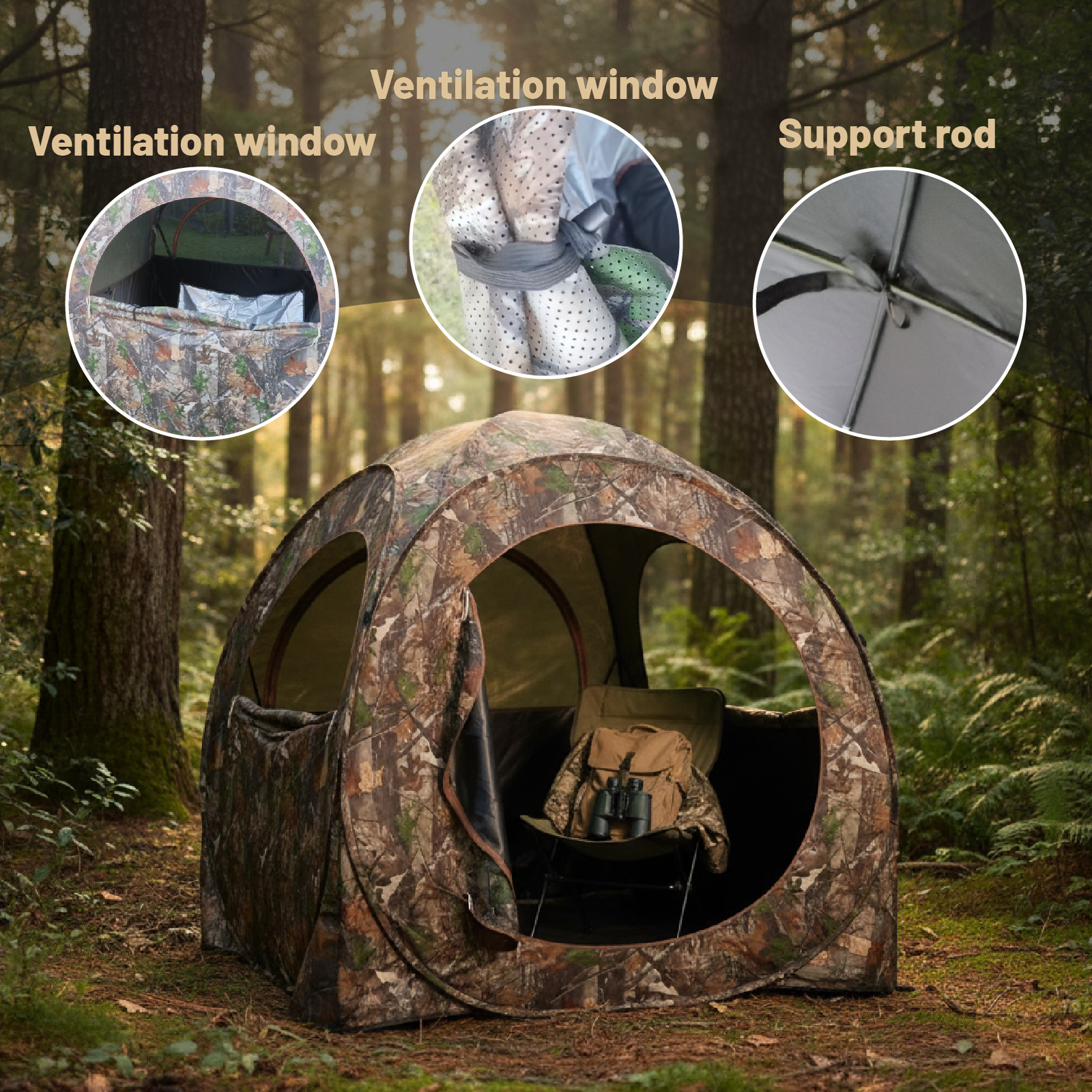 Camouflage Pop-Up Hunting Blin – обзор и цена Hunting & Outdoor Supplies Photos