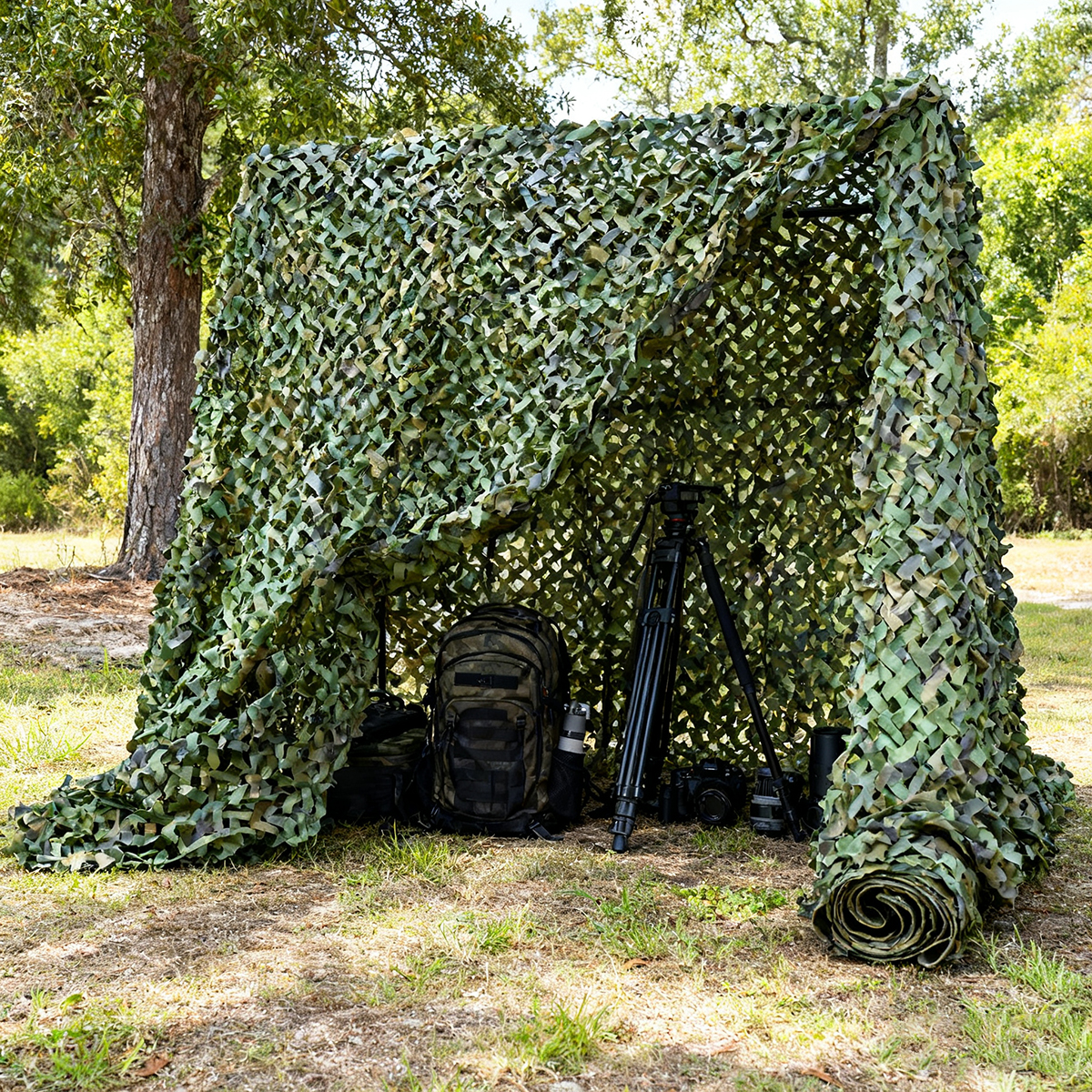 Woodland Camo Netting Camping  – обзор и цена Hunting And Outdoor Supplies