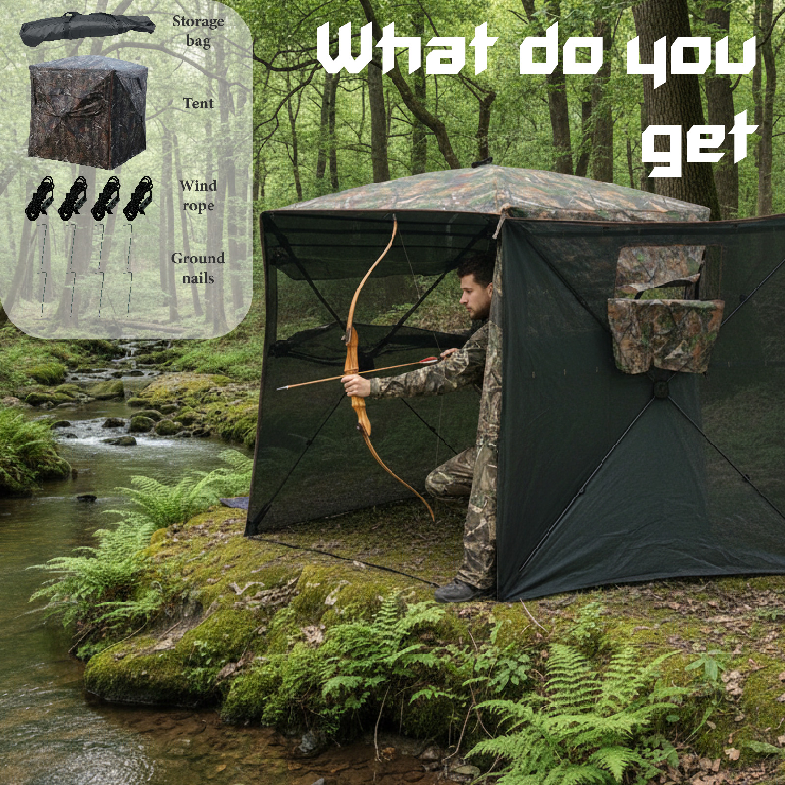 Camouflage Pop-Up Hunting Blin – обзор и цена Hunting & Outdoor Supplies Photos