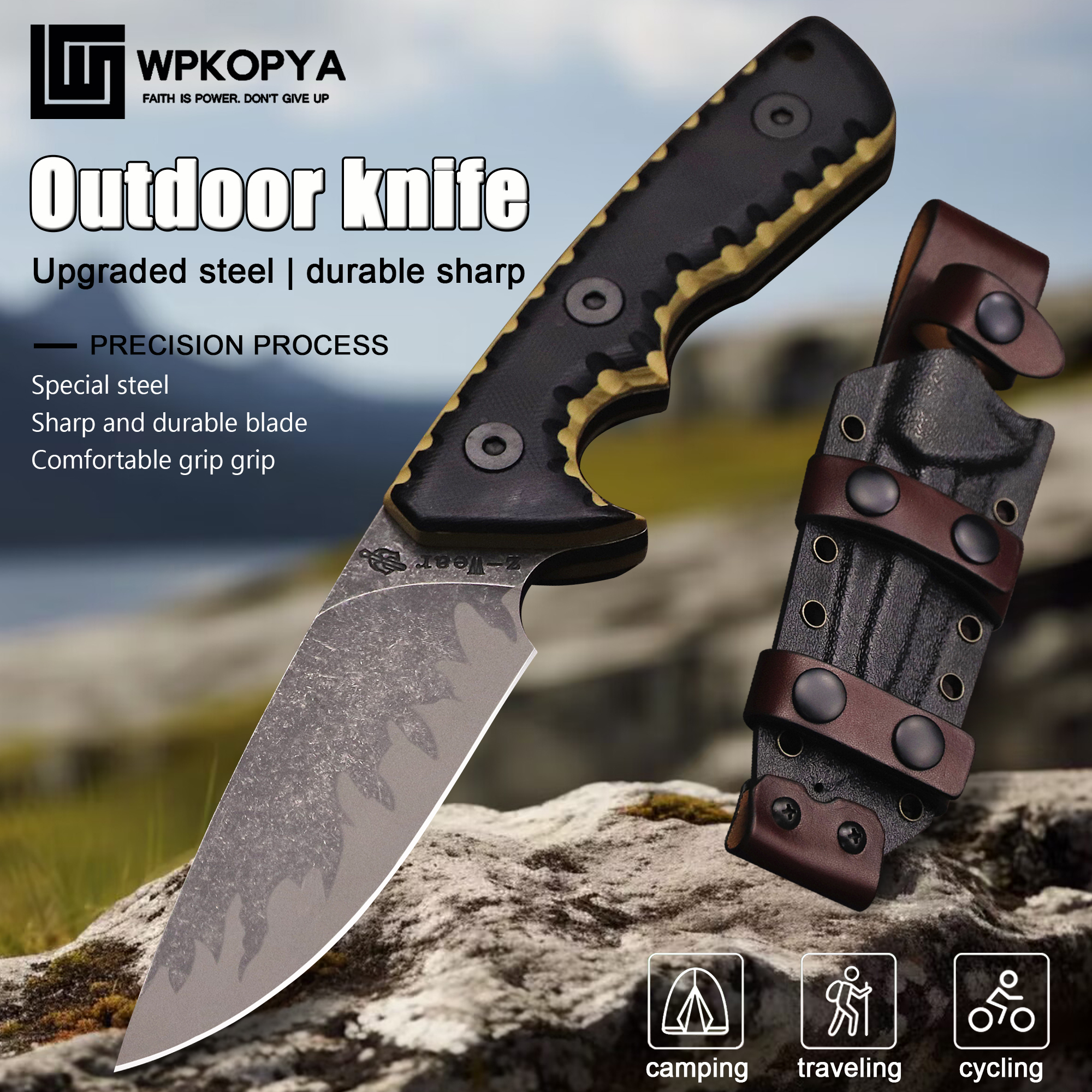 M-L (USA) DC53 Stone Washed Fu – обзор и цена Hunting Knife Outdoor Edge
