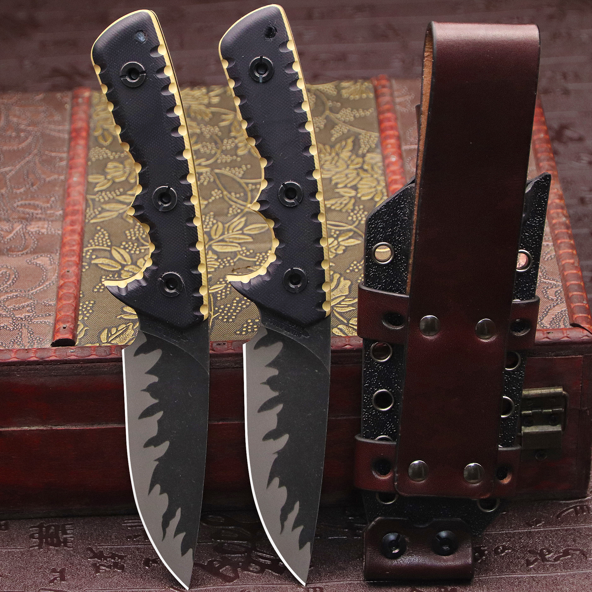 M-L (USA) DC53 Stone Washed Fu – обзор и цена Hunting Knife Outdoor Edge