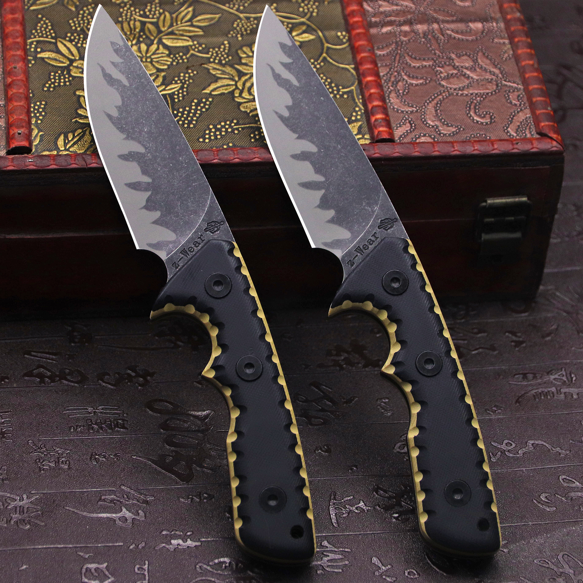 M-L (USA) DC53 Stone Washed Fu – обзор и цена Hunting Knife Outdoor Edge
