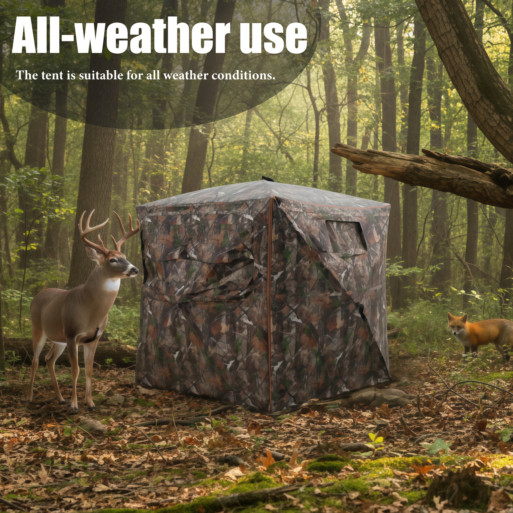 Camouflage Pop-Up Hunting Blin – обзор и цена Outdoor Hunting Blinds