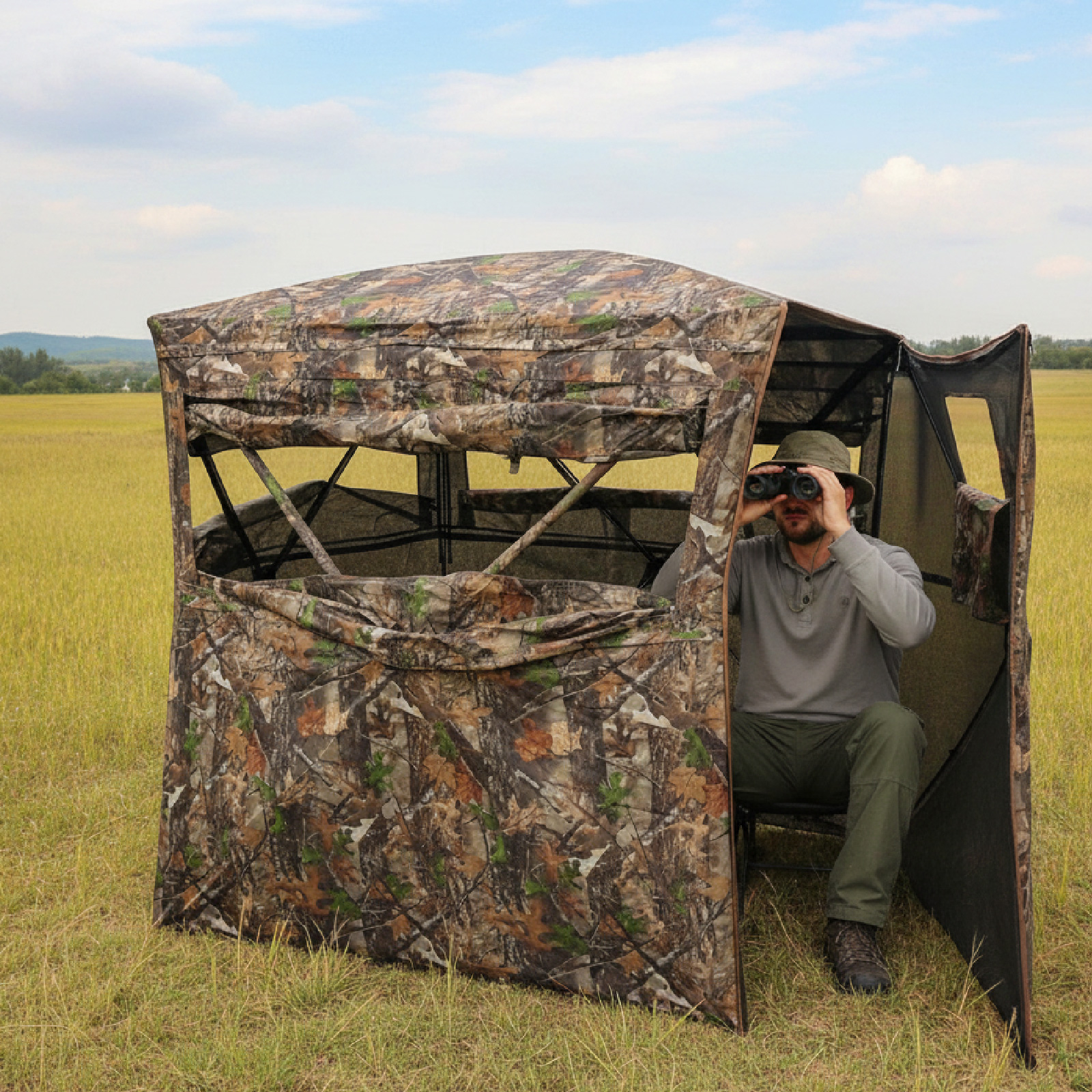 Camouflage Pop-Up Hunting Blin – обзор и цена Outdoor Hunting Blinds