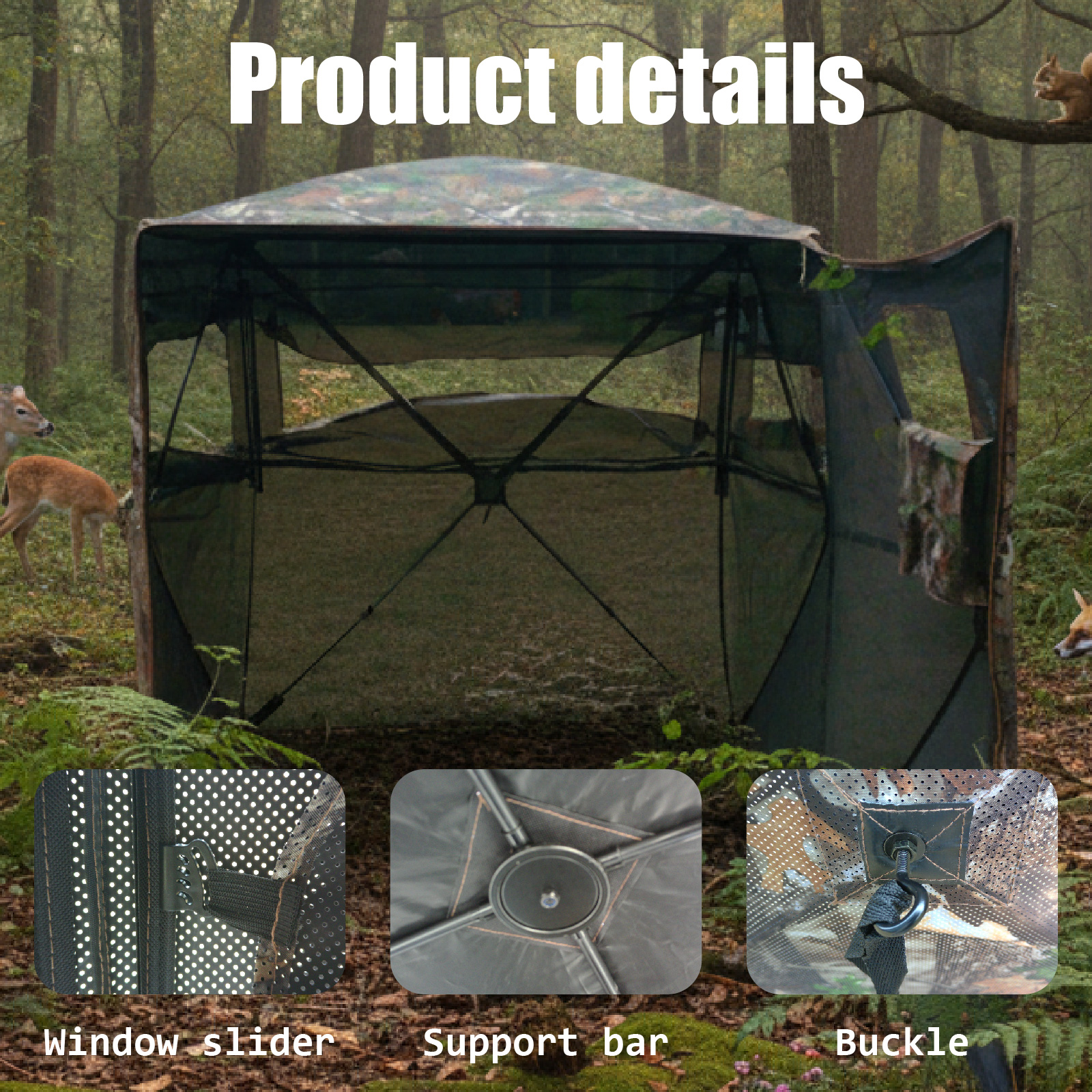 Camouflage Pop-Up Hunting Blin – обзор и цена Outdoor Hunting Blinds