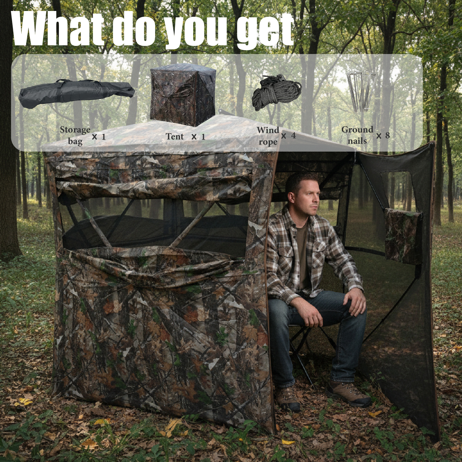 Camouflage Pop-Up Hunting Blin – обзор и цена Outdoor Hunting Blinds