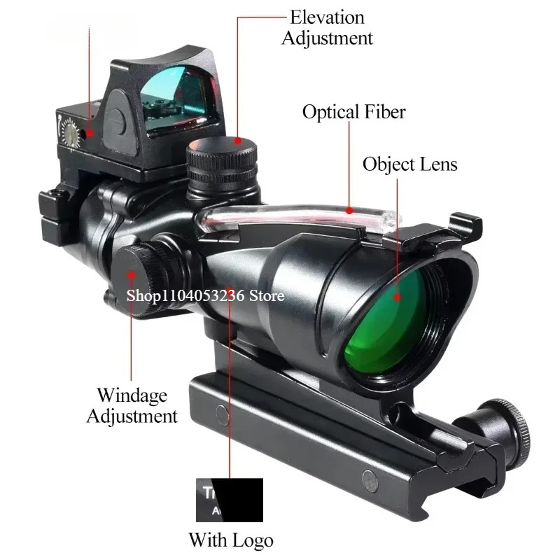 4X32 Sight with Red Dot Real F – обзор и цена Outdoor Hunting Range
