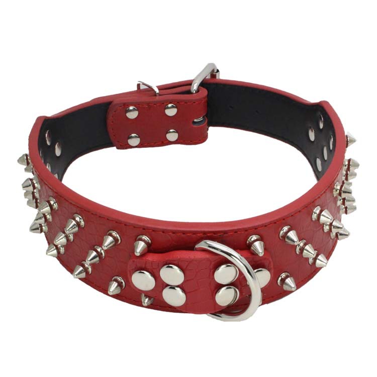 5cm Luxury PU leather pink dog – обзор и цена Outdoor Hunting Dog Collar