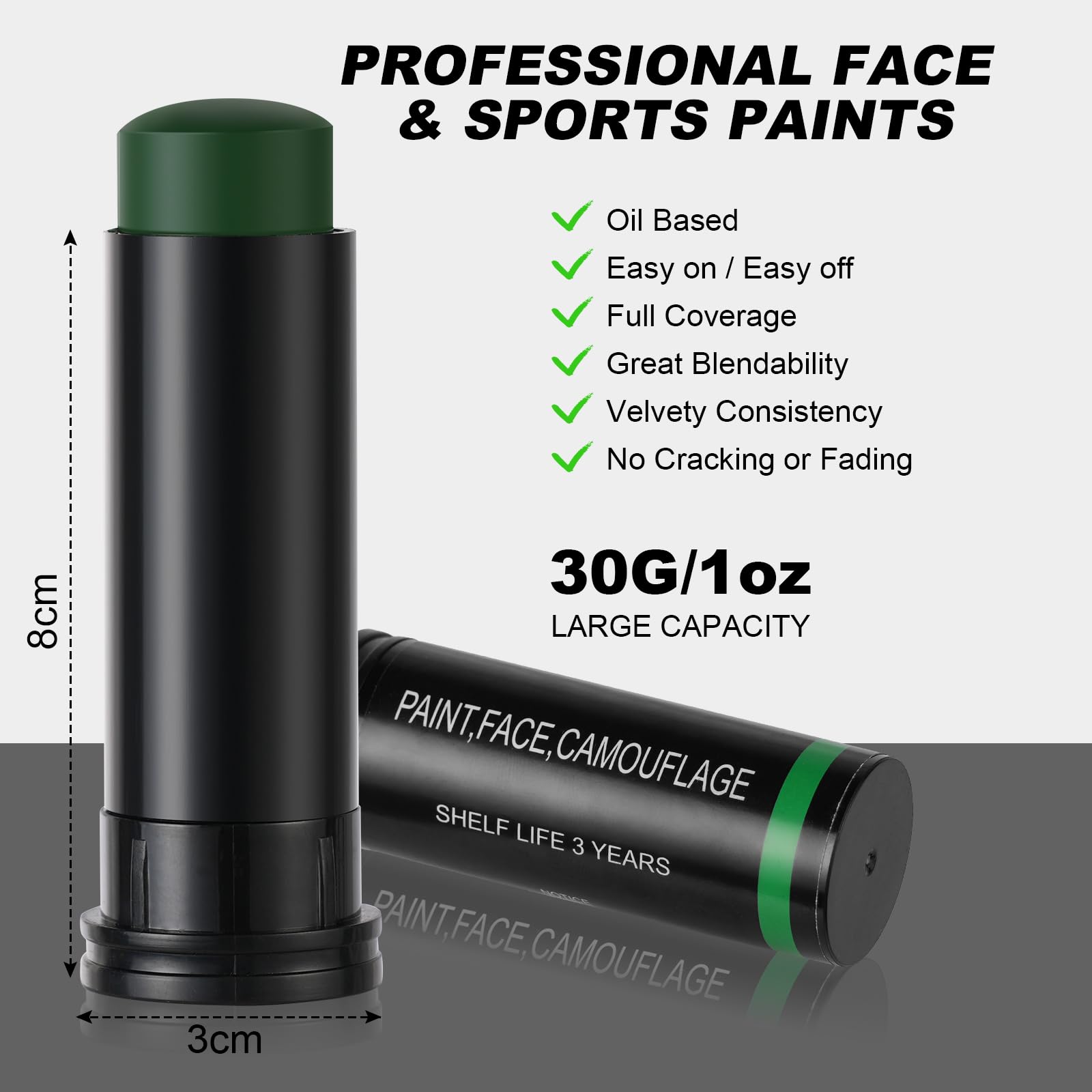 3Pcs Military Woodland Face Pa – обзор и цена Camo Face Paint