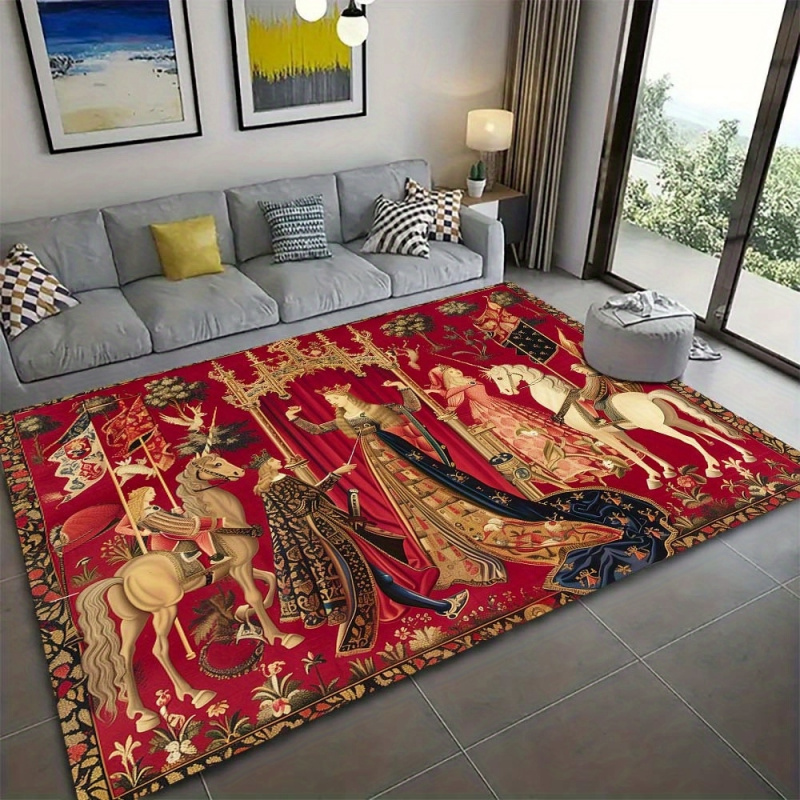 VIKAMA Medieval Unicorn Tapest – обзор и цена Hunting Outdoor Mat